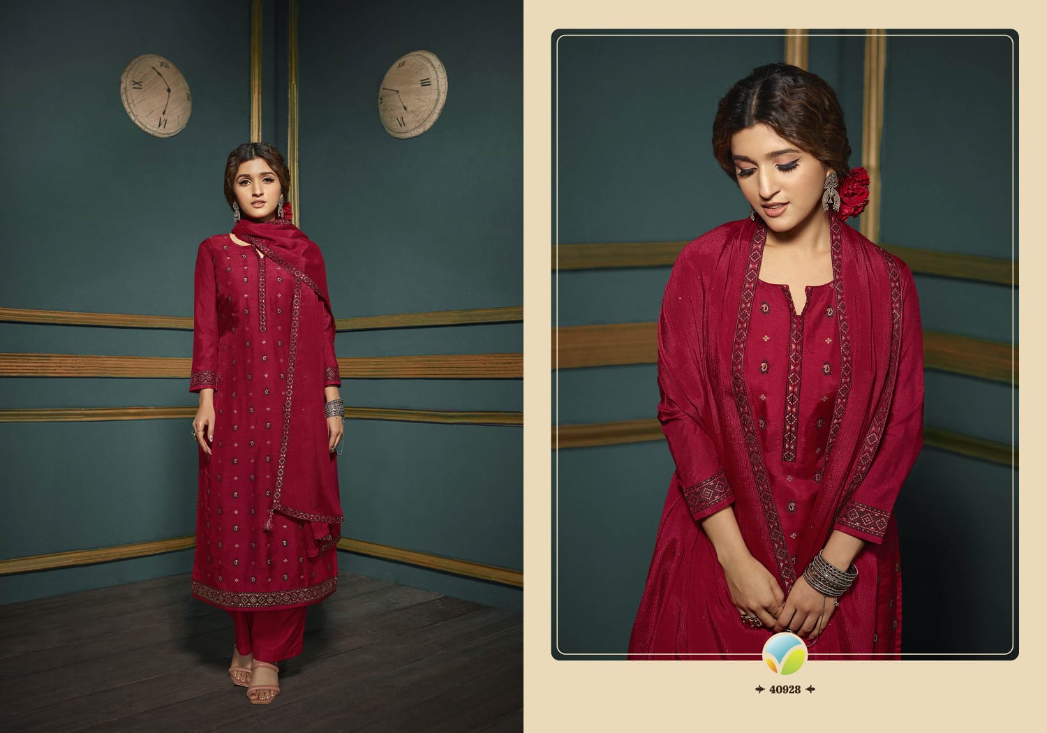 Vinay Tumbaa Vani Heavy Festive Wear Wholesale Readymade Suits Catalog